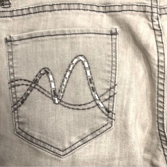 NY & Co | Women’s Grey Low Rise Ankle Skinny Embellished Denim Jeans 10 - Picture 13 of 14